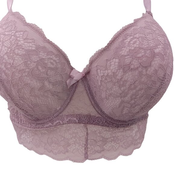 Body Culture Other - Body Culture Bra Purple 42D 42 D Lace Band Molded Lined Cups Underwire